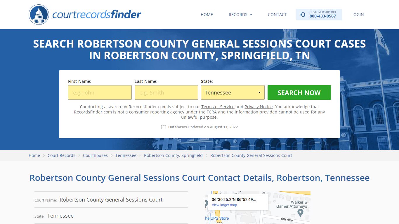 Robertson County General Sessions Court Case Search ...